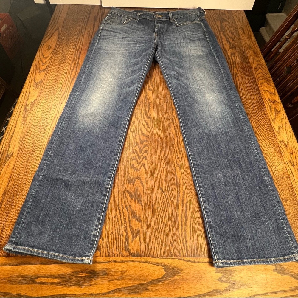 7 For All Mankind Austyn Jeans Men’s 34x32 Dark Wash Straight Leg Denim